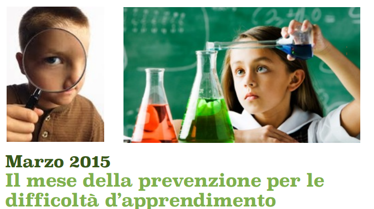 MARZO 2015 IL MESE DELLA PREVENZIONE PER LE DIFFICOLTÀ DI APPRENDIMENTO NELLA SCUOLA DELL’INFANZIA